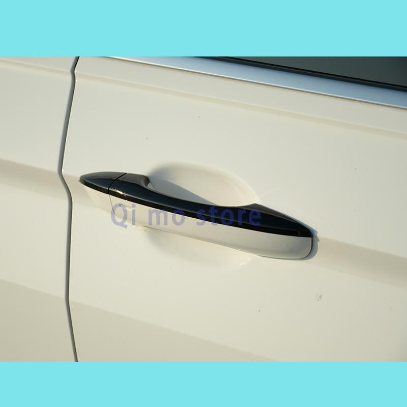 Стайлинг автомобиля для нового Tiguan VW 2022, наклейка на дверную ручку, хромированная яркая черная паста для ручки