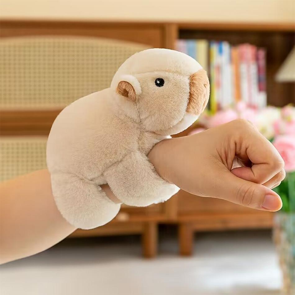 Новые игрушки-хлопушки-капибары, браслет-хлопушка, плюшевое кольцо для руки капибары, забавные поп-круги, детский рождественский подарок