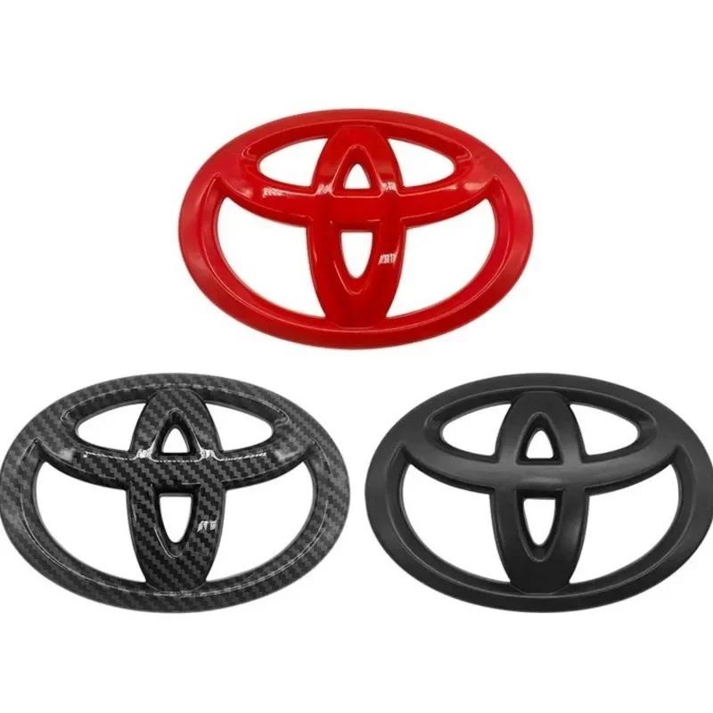 Наклейка-значок 6,5x4,5 см для рулевого колеса автомобиля Toyota Corolla Camry RAV4 Yaris Vios Hilux Prius CHR, логотип в центре, стайлинг