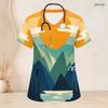 Women Plus Size Nurse Scrub Top V Neck Short Sleeve Cartoon Avocado Printed White With Front Pockets