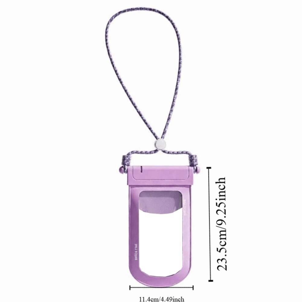 Sealed Waterproof Phone Pouch Adjustable Strap PVC Storage Pack Transparent Hanging Neck Bag Men