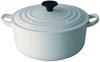 Le Creuset Cocotte Ronde Enamel Pot IH Compatible 20cm White 2501-20-01