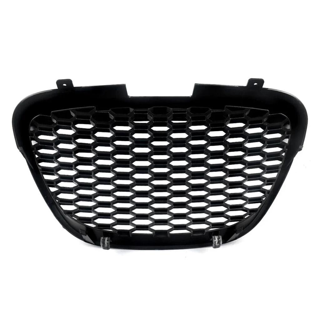 Глянцевая/матовая черная передняя сотовая решетка без значка для Seat Leon MK2 1P Altea Toledo Mk3 2004-2009 решетка переднего бампера