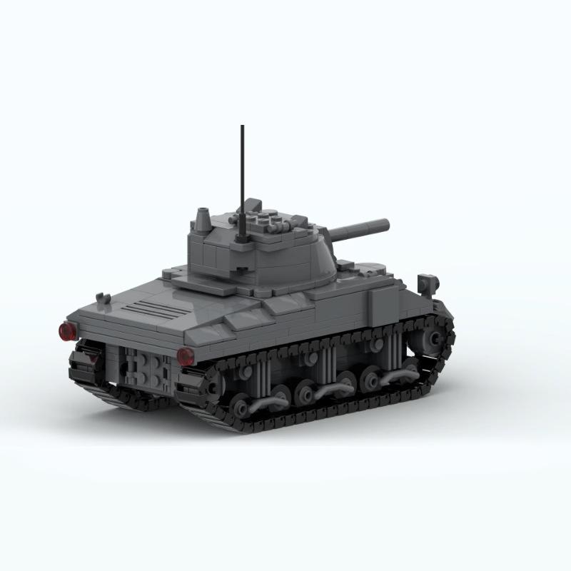 Танки Шерман M4 Второй мировой войны Бронированная машина Военная серия Кирпичики Строительные блоки Образовательные детские игрушки Игрушки для сборки Подарки для взрослых