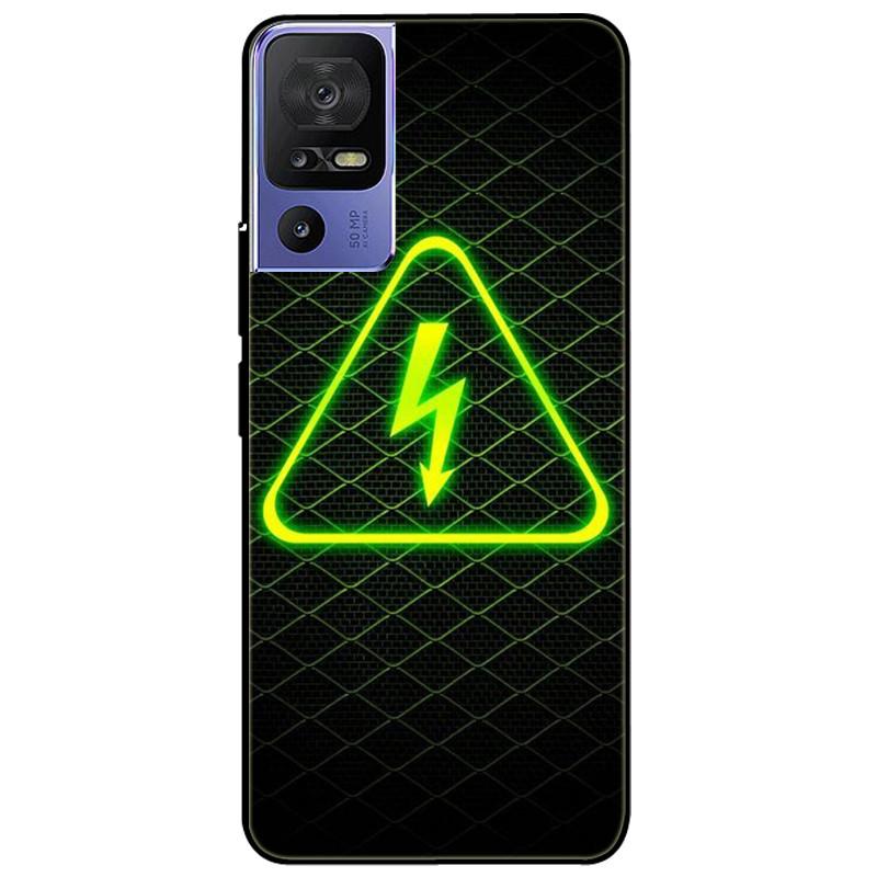 Phone Cover For TCL 40 SE Case 6.75'' Silicone Lovely Black Bumper Lion Soft TPU Coque for TCL 40SE Funda for TCL40SE Protector