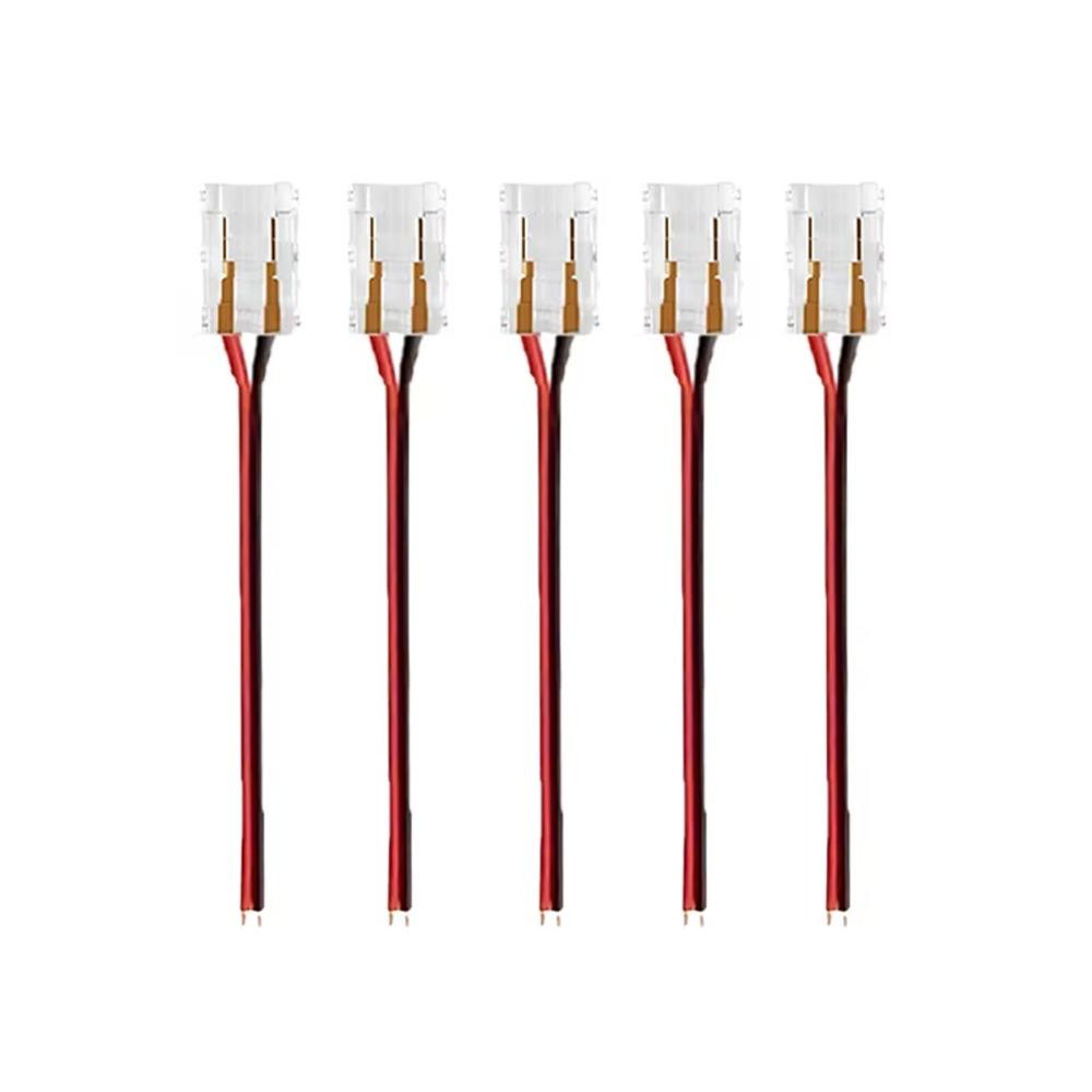 5Pcs/Set 2/3 Pin COB LED Wire Connector 8/10mm LED Strip Connectors FCOB RGB CCT LED Strip Lights