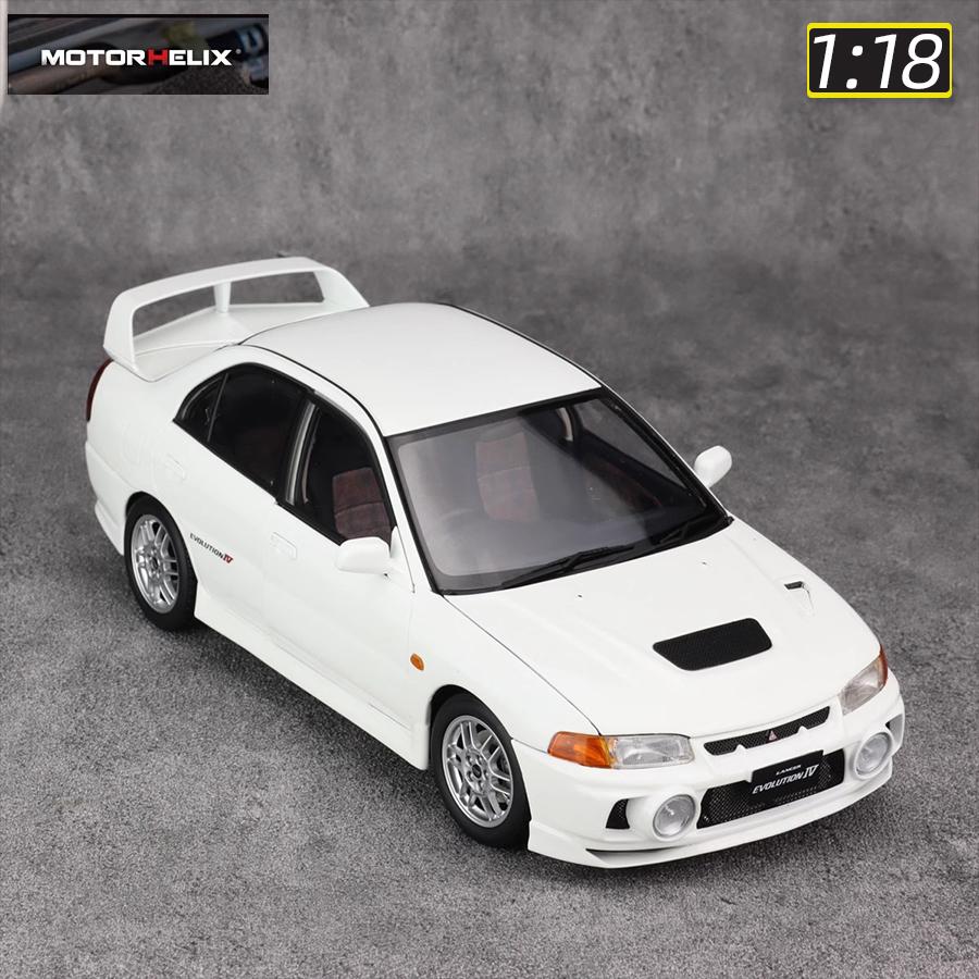 ydcp10 MOTORHELIX MH diecast model 1:18 scale New Mitsubishi EVO IV car model static ornament Holiday gift collection