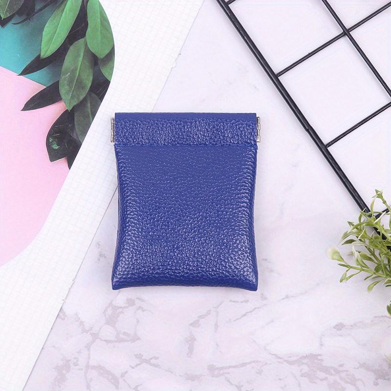 Pu Leather Coin Purse Minimalist Style Coin Change Pouch Small Storage Bag Personalized Coin Wallet
