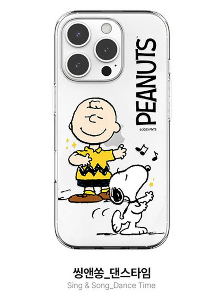 Прозрачный чехол Snoopy & Charlie для iPhone 17 Pro Max