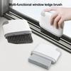 2-in-1 Window Slot Cleaning Brush Portable Door Groove Hair Grip Brushes Tight Gap Cleaner Brush for Household Deep Cleaning