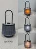 Плетеная тканевая настольная лампа с USB - светодиодный ночник для спальни, кабинета или использования на улице