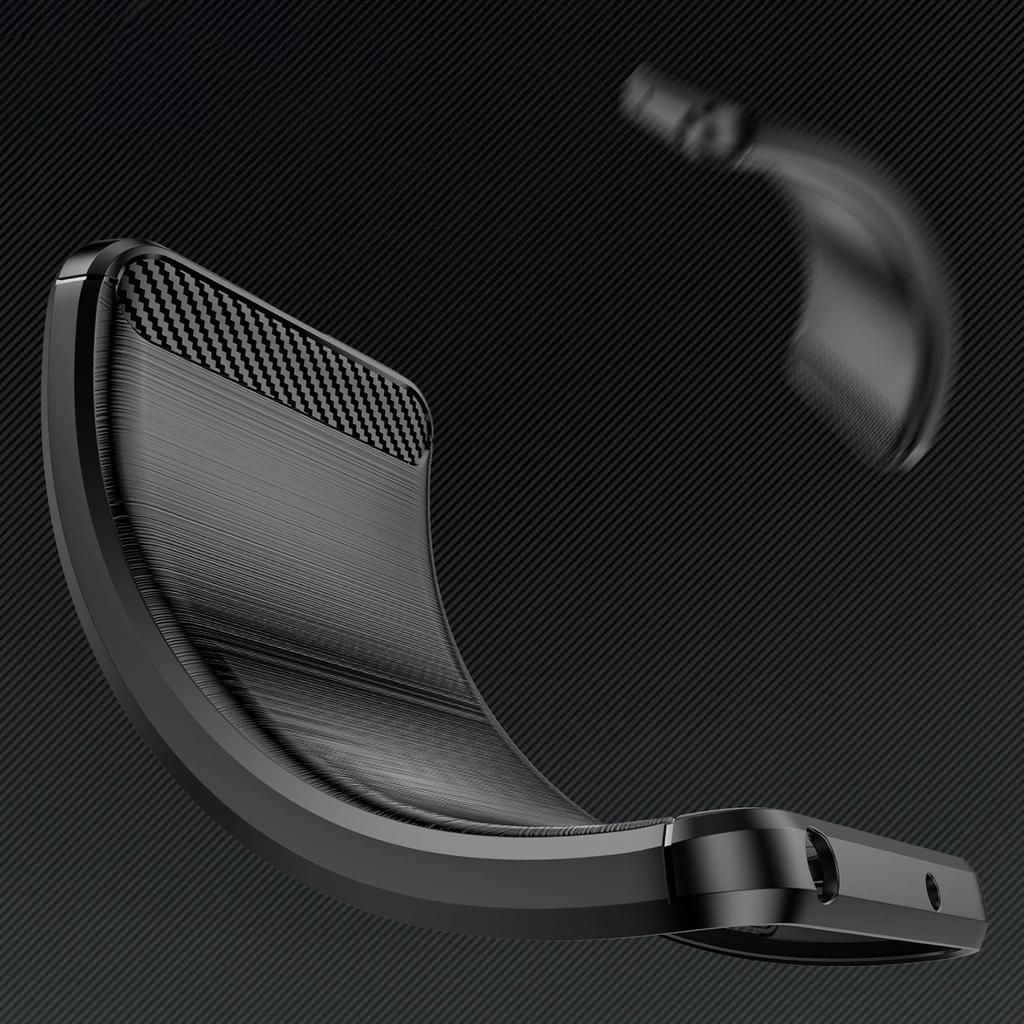 Etui Carbon Case elastyczne silikonowe na Xiaomi 15 Ultra - czarne