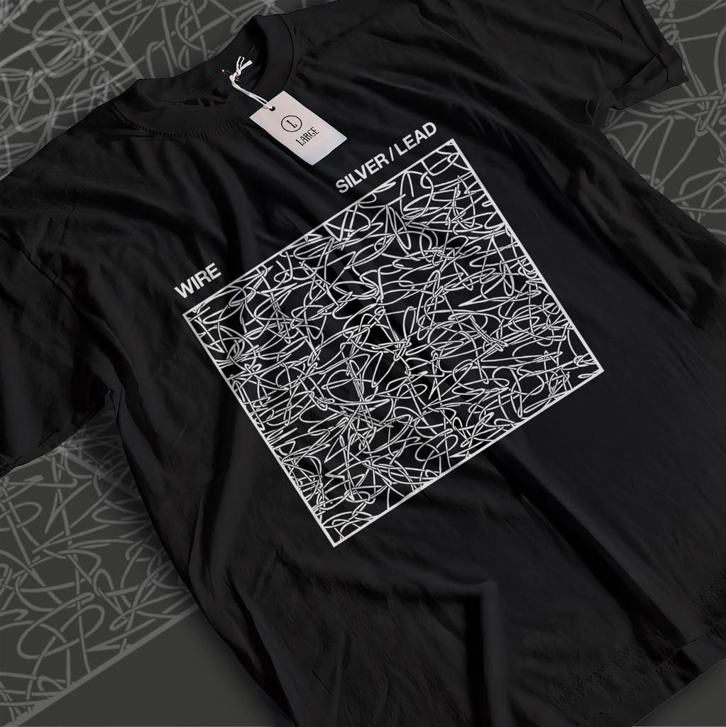 Wire Band Shirt | Silver Lead Album Graphic Tee | UK Art Rock Post Punk T-Shirt | Colin Newman Minimalist Merch