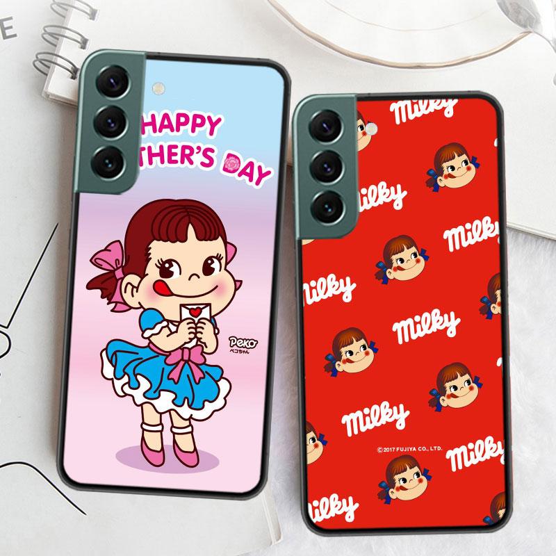 F-Fujiya M-Milky P-Peko C-chan Мультяшный Чехол для Телефона Для Samsung Galaxy S22 S25 Ultra S21 S10 Plus S26 Edge S20 S23 S24 FE Чехол