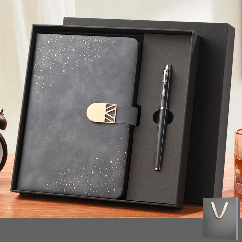 (Логотип можно выгравировать) Деловой блокнот А5 со звездным небом, предметная тетрадь, кожаный блокнот, дневник с пряжкой