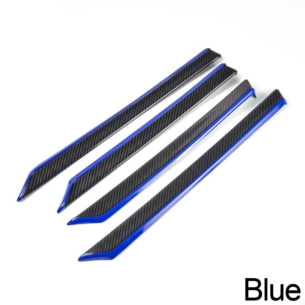 8 шт., наклейки из углеродного волокна для внутренней отделки дверей, крышка ABS для Honda Civic 10th 2016