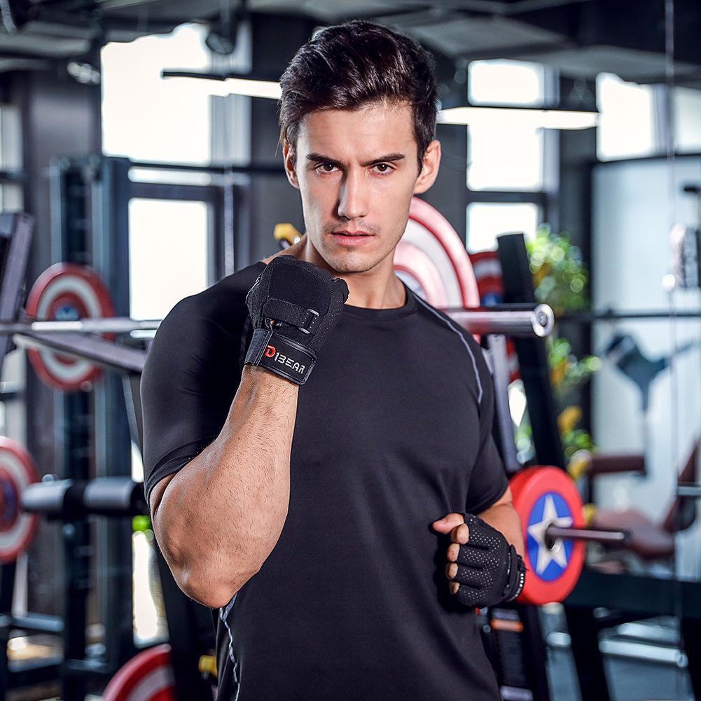 Дышащие перчатки для фитнеса DIBEAR для езды на велосипеде, тяжелой атлетики и занятий спортом на открытом воздухе