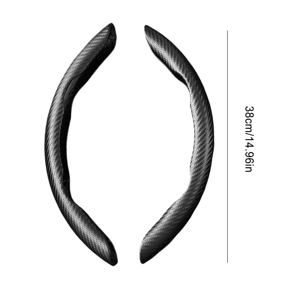 1 пара Чехол на руль автомобиля для руля диаметром 38 см Наппа Кожа Чехол-усилитель руля Защита для интерьера автомобиля