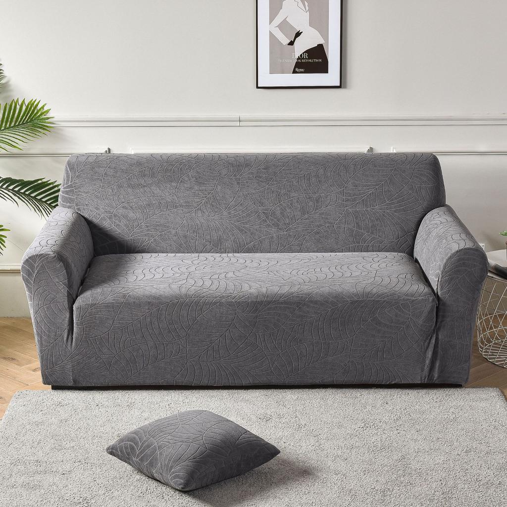 Новый водонепроницаемый жаккардовый эластичный чехол для дивана, однотонный утолщенный универсальный чехол для дивана, чехол для диванной подушки