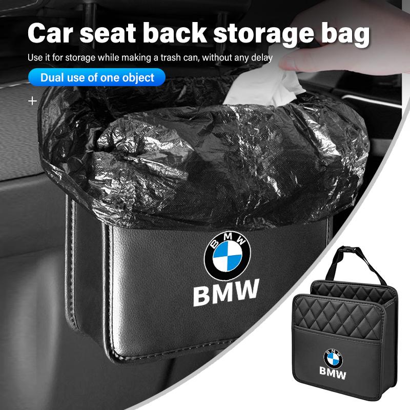 For BMW New 2025 Car Seat Back Hanging Storage Bag Tissue Water Cup Holder Auto AccessorieS For BMW X1 X2 X3 X4 X5 X6 X7 G20 G30