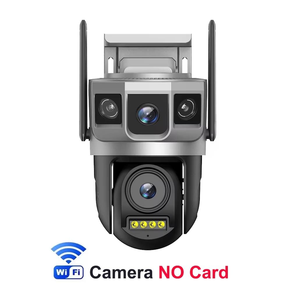 12MP 6K Двойной объектив Тройной экран 4G-SIM IP-камера WiFi Smart Network Беспроводной монитор V380 Безопасность Защита CCTV Домашние камеры