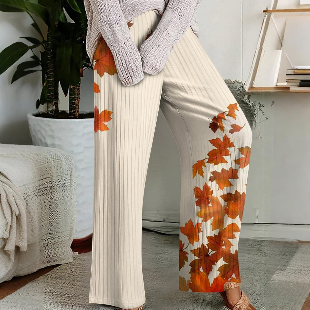 Pajama Pants , Sleepwear , Casual Drawstring Elastic Waist Pants , Comfortable Straight-leg Loose Pants