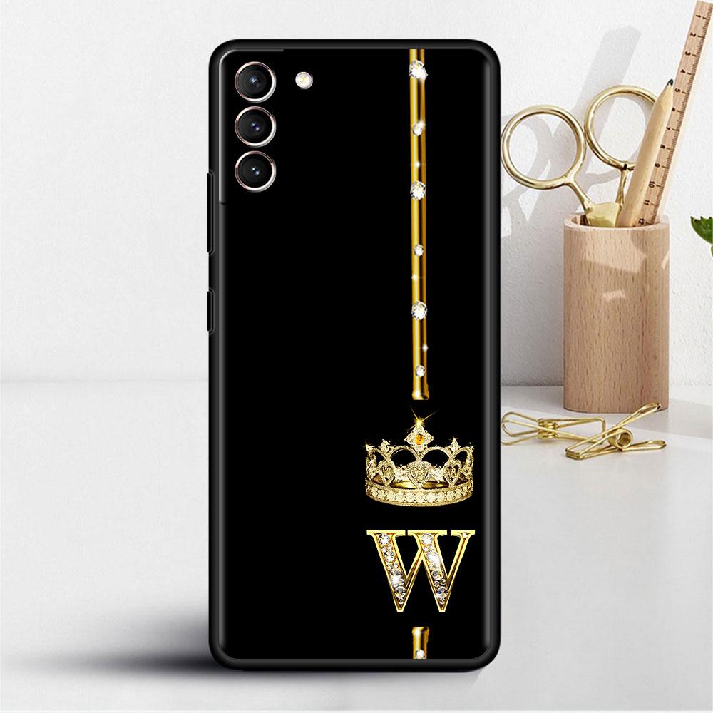 Чехол из розового золота с 26 буквами MRPZ для Samsung Galaxy S22 S21 S20 FE S10 S9 Plus S8 Note 20 Ultra 10 Plus, мягкий чехол для телефона