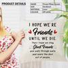 OUZ Best Friendship Gift for Friends Pillow Case - I Hope We're Best Friends, Funny Throw Pillow Cover, Gifts for Women Girls Sisters Gifts for