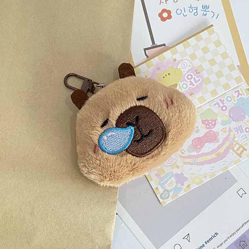 Creative Capybara Keychain Lovely Cartoon Pendant Funny Mini Fashion Keychain Kawaii Backpack Decoration Accessories Gifts