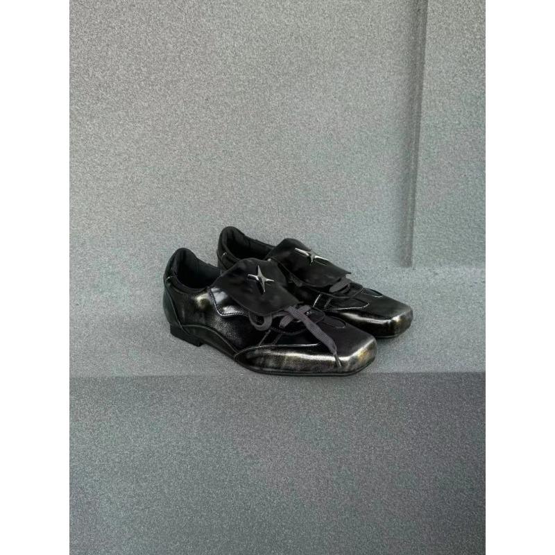 Модные ручной работы мягкие ботильоны балетки одинарные туфли ретро дизайн с узлом высококлассные тренировочные туфли для женщин весеннего сезона универсальные ло...