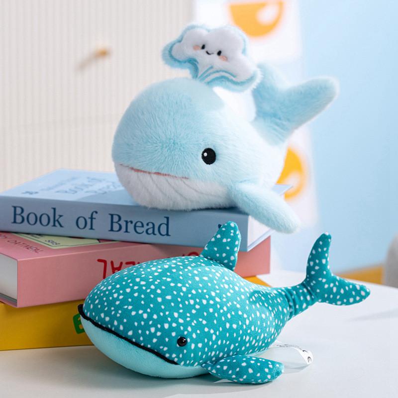 Whale Plush Toy For Kids Soft Cartoon Marine Animal Gift For Children