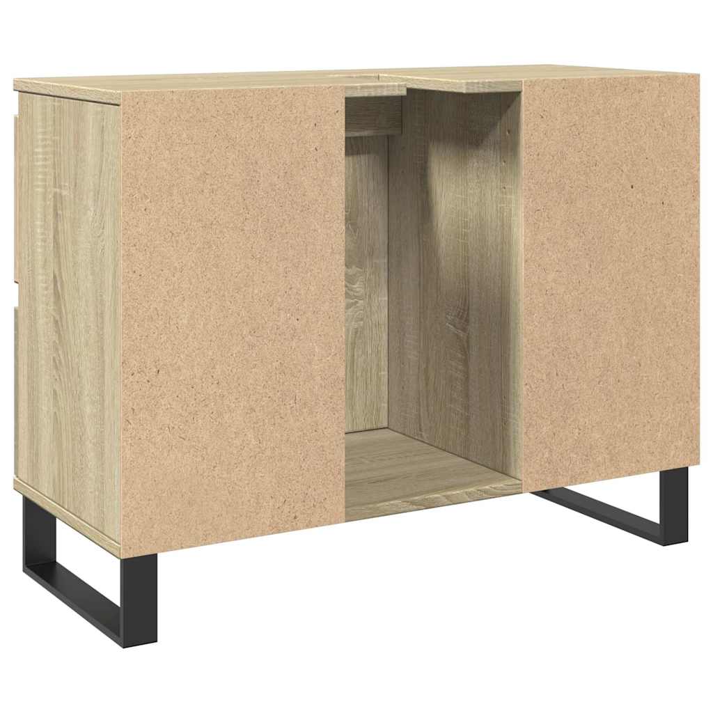 Bathroom Cabinet Sonoma Oak 80x33x60 cm Particleboard
