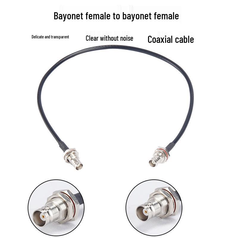 TNC Male to BNC Male Adapter Cable: 50 Ohm Microphone Antenna Extension