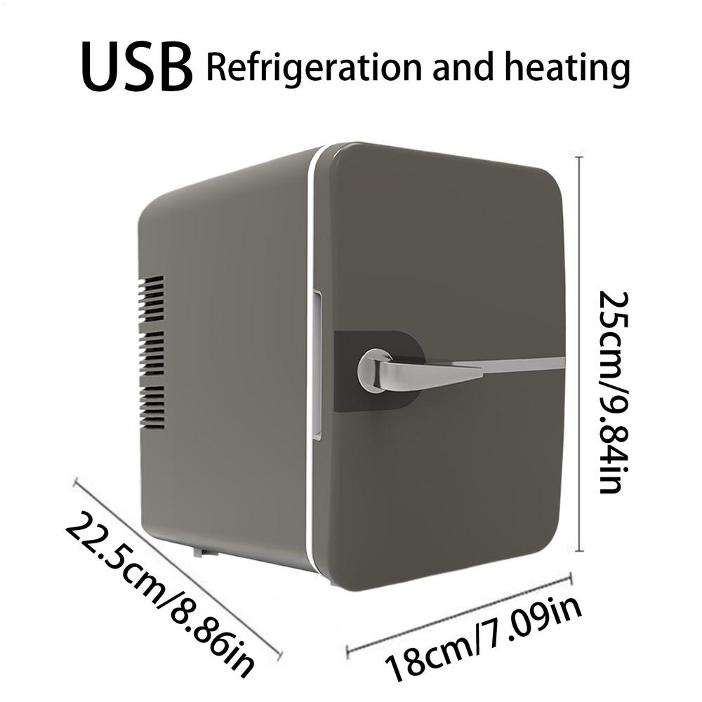 Мини-холодильник для автомобиля 6 л 12 В постоянного тока 100~240 В переменного тока Электрический Портативный Косметический Охладитель Нагреватель Морозильник US/UK/EU Автомобильный Мини-холодильник Бокс для льда
