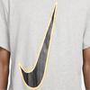 Nike Мужская серая футболка Dri-FIT для баскетбола с коротким рукавом