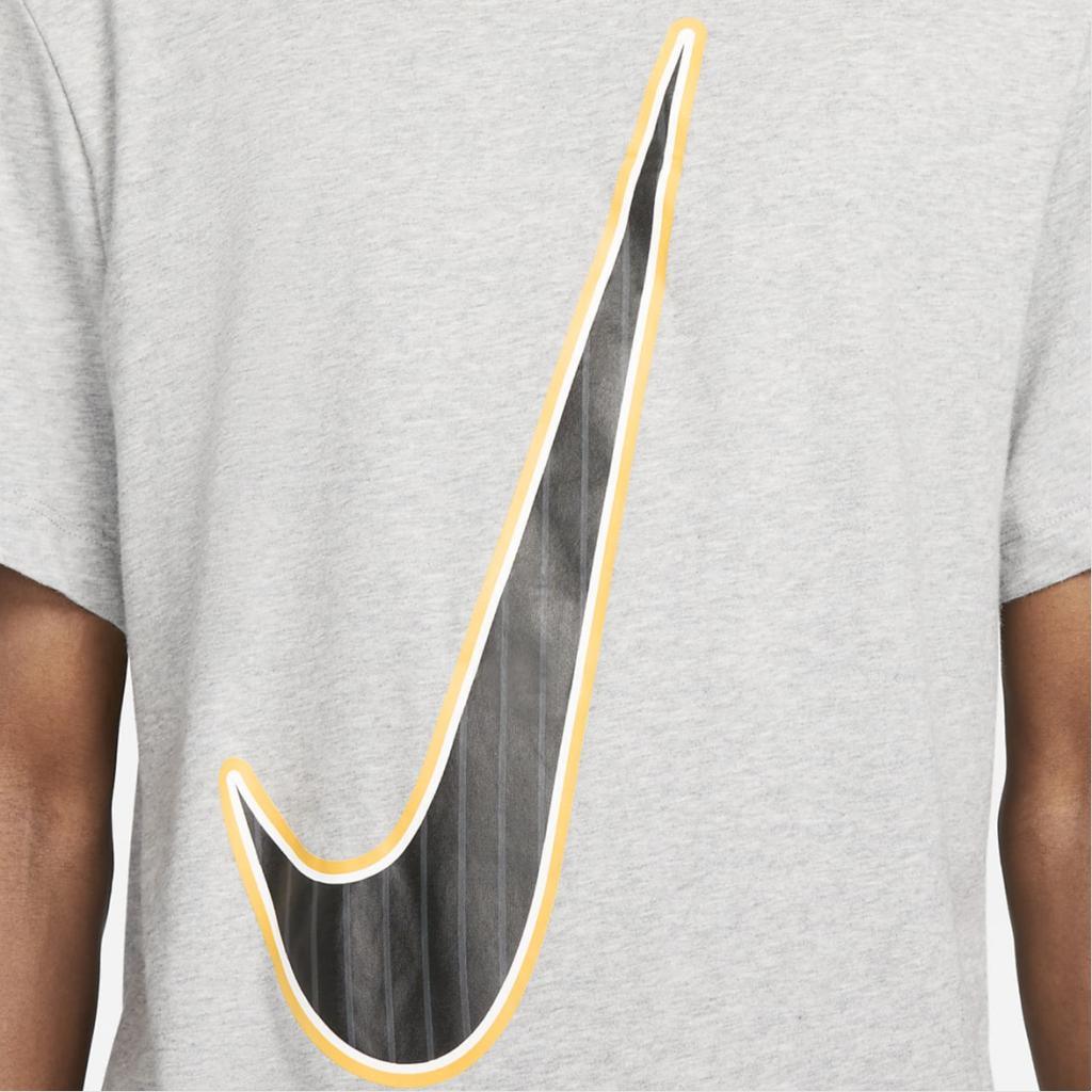 Nike Мужская серая футболка Dri-FIT для баскетбола с коротким рукавом