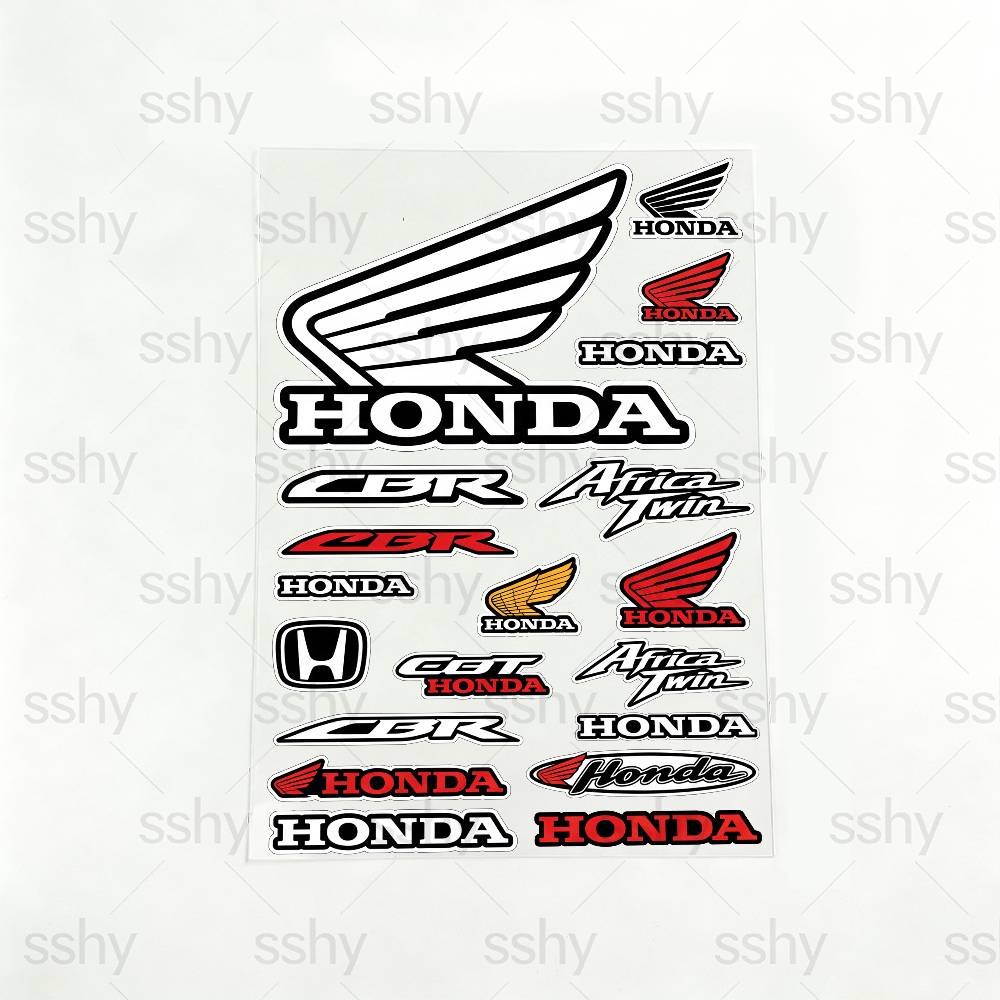 vdbn2 FOR HONDA RACING Waterproof Reflective Scratch Cover Sticker Universal Decor Decal For Car Motorcycle Helmet Refrigerator