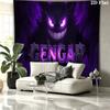 Custom Name,Gengar Wall tapestry, aesthetic printed fabric blanket, suitable for bedroom, living room, and home decor.