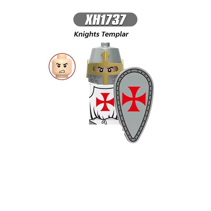 Средневековые Рыцари Серия Фигурки Строительные Блоки Воин Солдаты Стражники Львиное Сердце Больница Тевтонский Рыцарь Битва Пастор Детский Подарок
