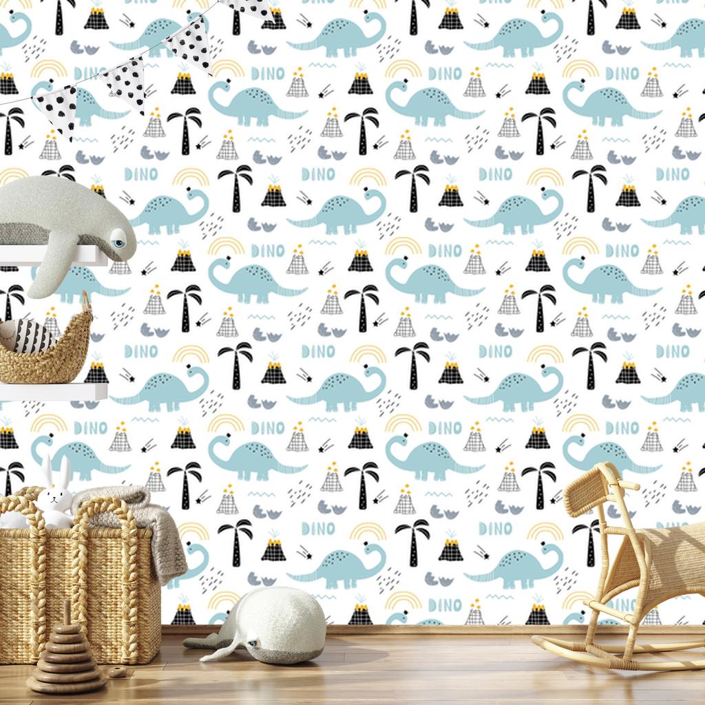 Dinosaurs Trees and Nature Wallpaper for Living Room and Bedroom 50x1000