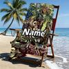 Custom Name Personalized Gizmo Print Beach Towel, for Trip Camping Beach Party Home Decor, Birthday Gift for Family & Friends