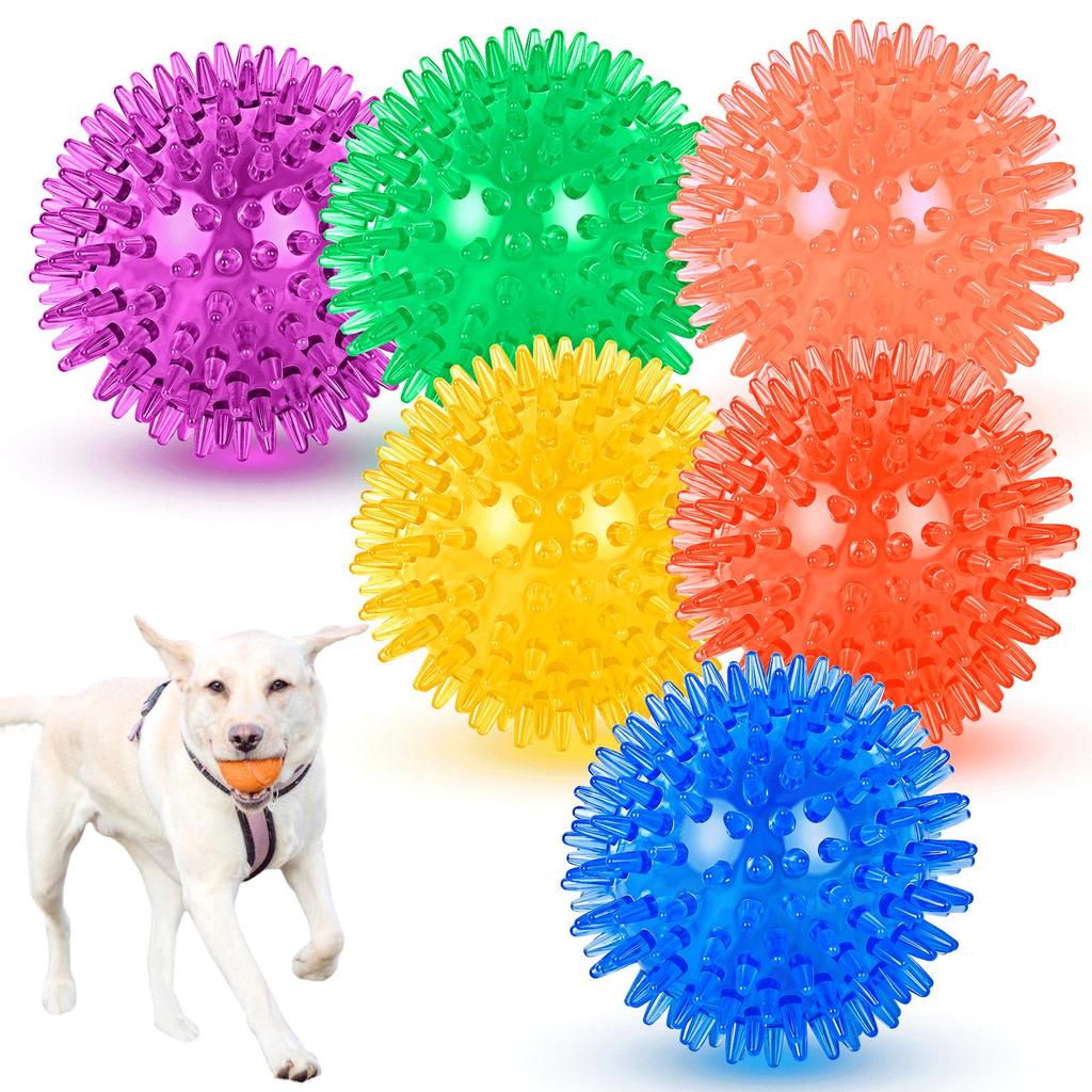Sound Thorn Bite-Resistant Dog Ball: Elastic, Durable, Interactive TPR Pet Toy