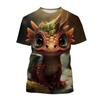 3D Cool Dragon Printed T Shirt Children Fashion Streetwear Tee Shirts For Men Unisex Harajuku Short Sleeves Cute Clothes Top