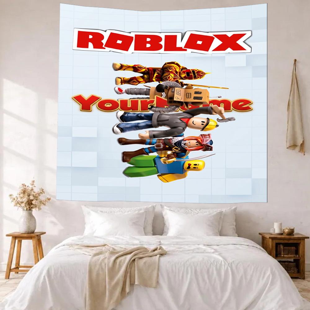 Roblox Custom Your Name Wall Decor Tapestry Art For Pet Memorial Birthdaywedding Party Backdrop Family Gift
