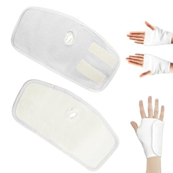 1/2 шт. Касторовое масло для рук, мягкая компрессионная поддержка запястья с касторовым маслом, регулируемая запястная скоба с липучкой для правой и левой руки