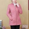 Women's Winter Thickened Waisted Standing Collar Plus Size Warm Jacket Loose Windproof Warm Top