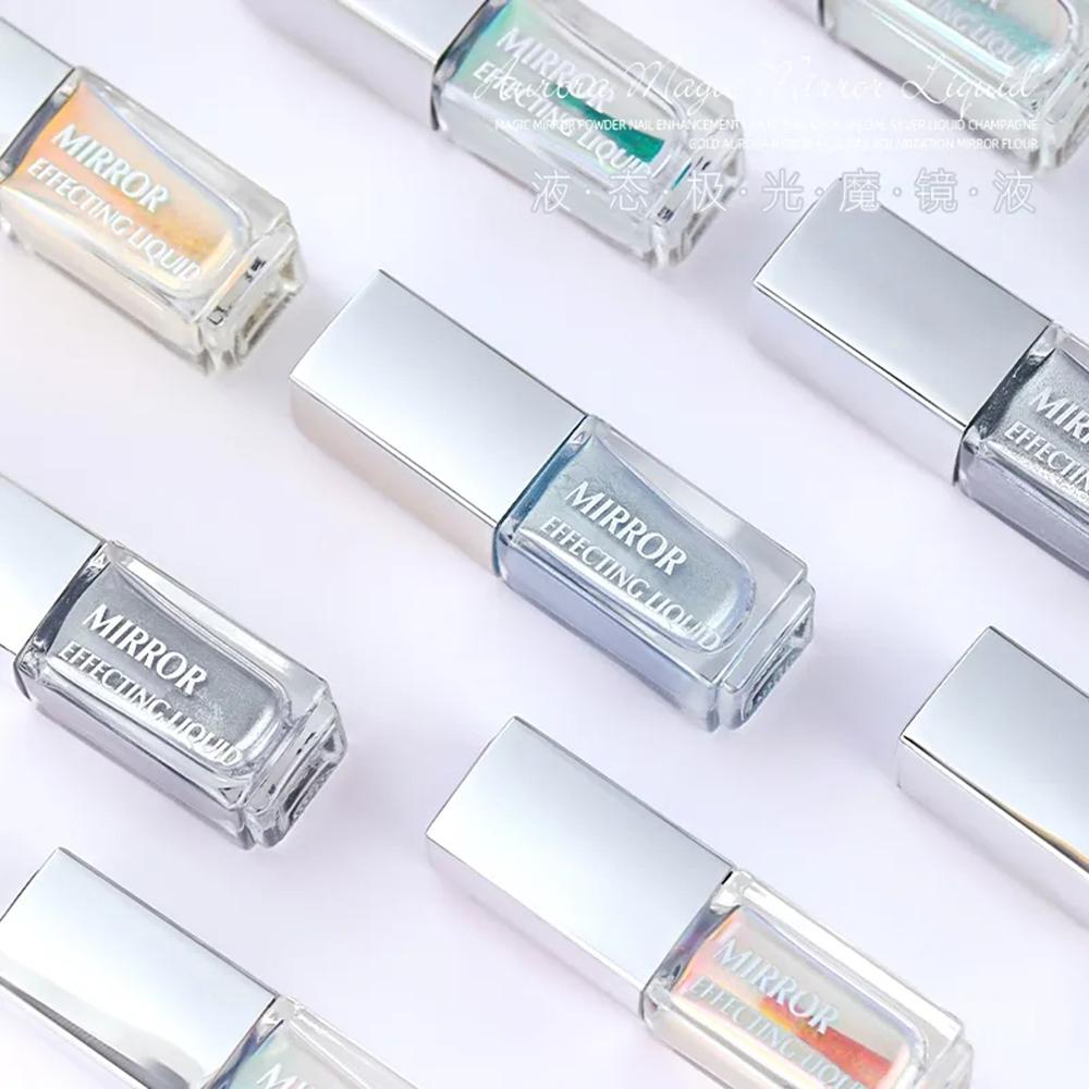 5 мл Magic Chrome Liquid Aurora Powder металлический зеркальный эффект лак для ногтей DIY украшение для дизайна ногтей