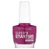 Nail Polish - Gemey Maybelline - 886 24/7 Fuchsia - 7-day Hold - Technological Brush - Gel Formula