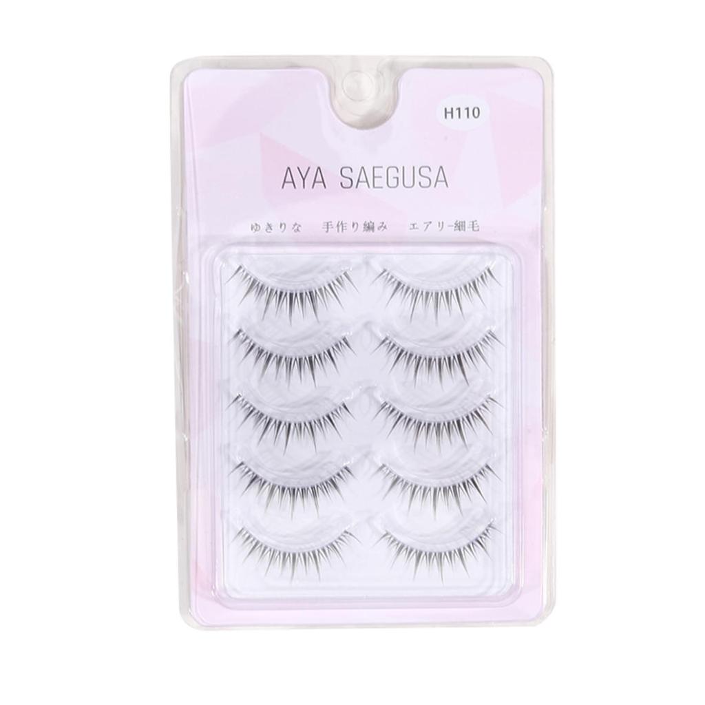 5 пар натуральных накладных ресниц макияж искусственные ресницы для девушек и женщин DIY наращивание ресниц косплей косметика инструмент для красоты