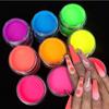 3pcs Neon Acrylic Powder Nail Art Extension Design Fluorescent Engraving Dipping Powder Acrylic Manicure Decoration Accessories